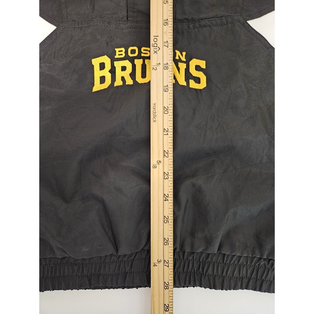 Starter Youth Boston Bruins Embroidered Jacket Windbreaker 1/2 Zip Large (16-18) - Picture 15 of 16
